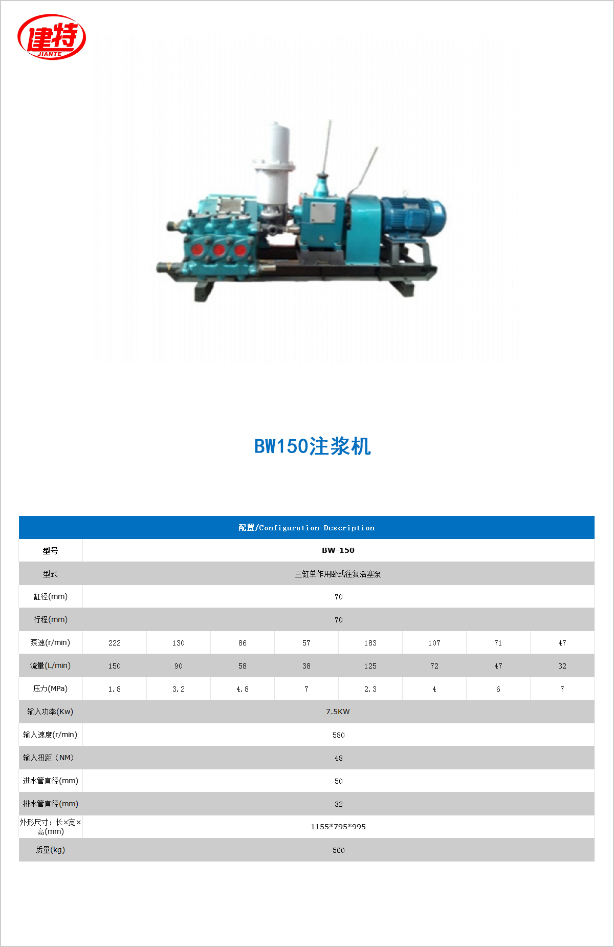 04-BW150注漿機(jī)